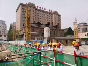 市建設(shè)局黨委書記、局長戴健一行赴湖州市第一醫(yī)院改擴(kuò)建項(xiàng)目一期工程