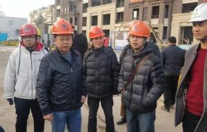 湖州市質(zhì)監(jiān)站、公共事業(yè)中心相關(guān)領(lǐng)導(dǎo)帶班參觀達昌府標(biāo)桿工地