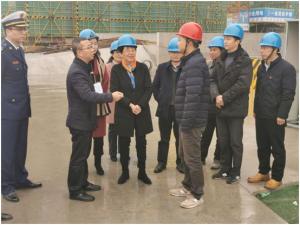 吳興區(qū)人大常委會黨組書記、主任吳旭一行調(diào)研市北32#地塊項目工程