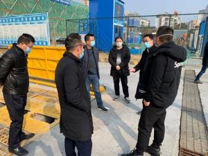 市建設(shè)局黨委書記、局長戴健督導(dǎo)檢查公司建筑工地疫情防控工作
